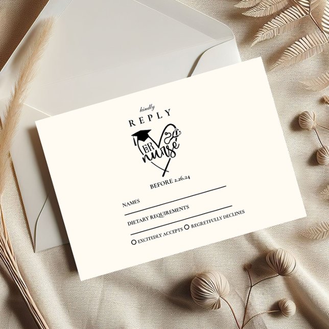 RN Nurse Graduation Party OSA Kort (Skapare uppladdad)