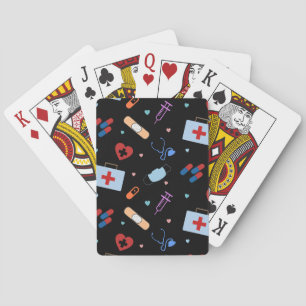 RN Nurse Nursing Student   Doktor Medical Mönster Casinokort
