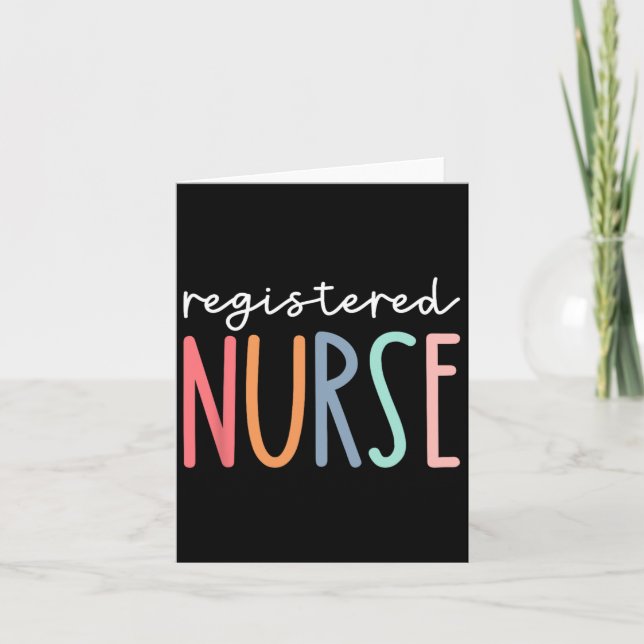 Rn Nurse Registered Nurse Nurses Er Nurse Icu Wome Kort (Framsida)
