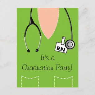 RN Nurse Studenten bjudan SCrub #39 Inbjudningar
