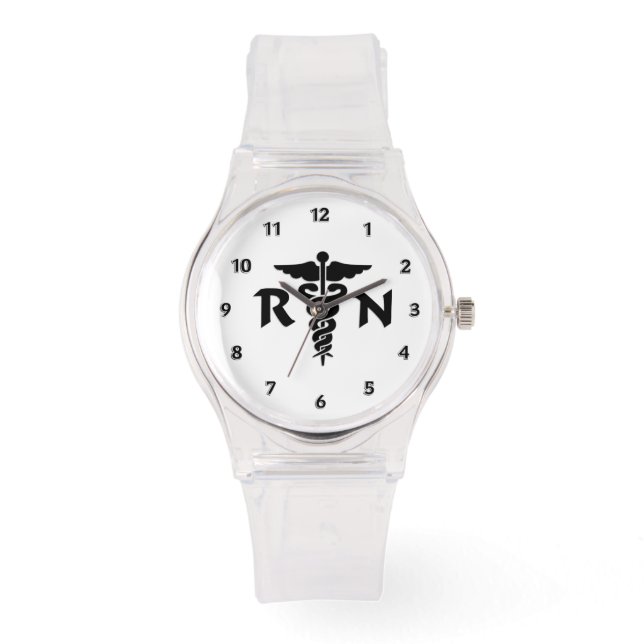RN Nurses Medical Symbol Armbandsur (Framsida)