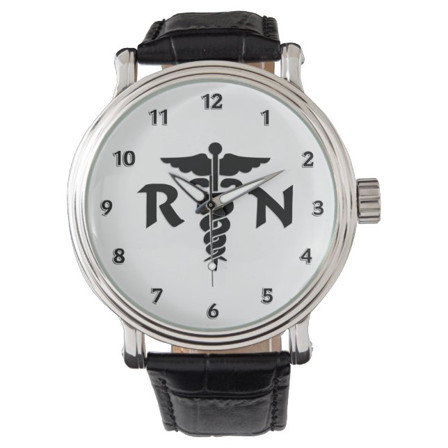 RN Nurses Medical Symbol Armbandsur (Framsida)