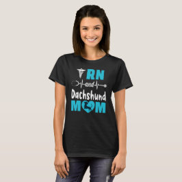 RN och Dachshund Mamma T Shirt