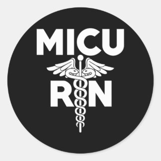 Rn-personal för sjuksköterskefunktioner registrera runt klistermärke