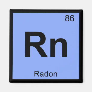 Rn-Radonkemi Periodic Bord Symbol Magnet
