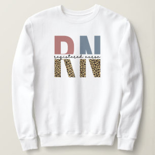 RN Registered Nurse Cheetah Print Nurse Studenten T Shirt