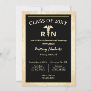 RN Registered Nurse Studenten Caduceus Inbjudningar