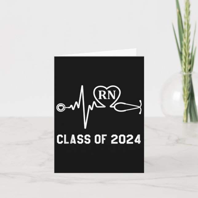 Rn Registered Nurse Studenten Class of 2024 Nursi Kort (Framsida)