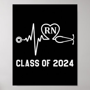 Rn Registered Nurse Studenten Class of 2024 Nursi Poster