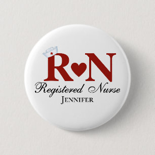 RN Registrerad sjuksköterska Knapp