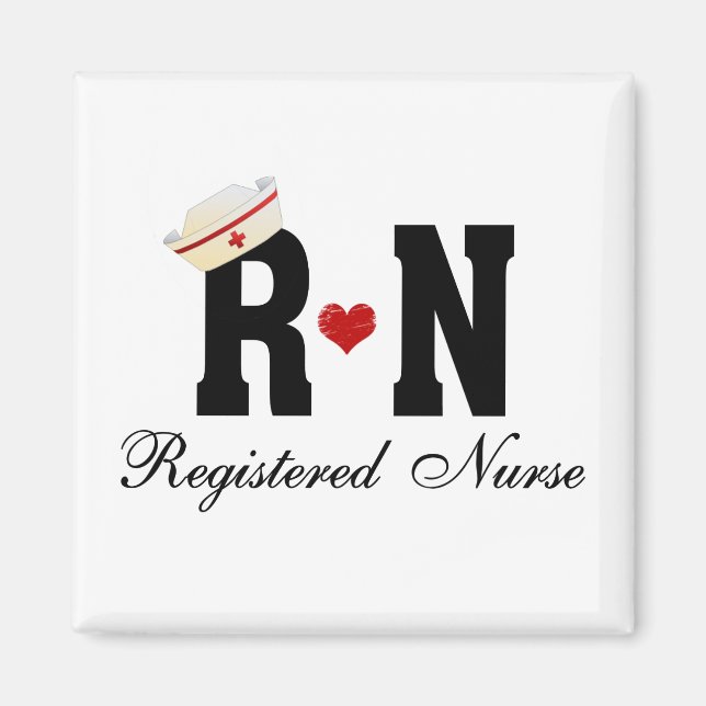 RN Registrerad sjuksköterska Magnet (Framsidan)
