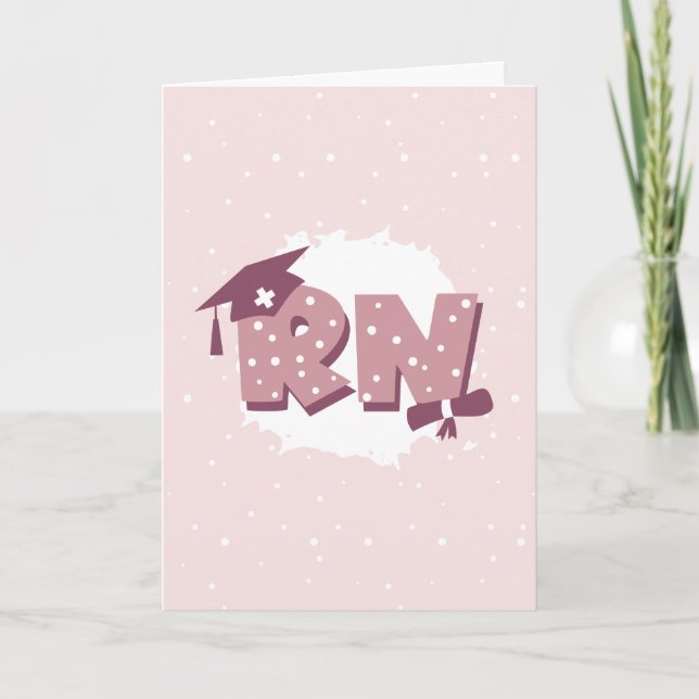 RN Registrerad sjuksköterska Studenten Kort (Framsida)