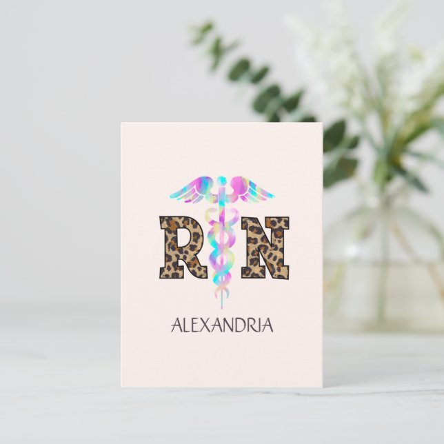 RN, registrerad sjuksköterska Vykort (Stående Fram)