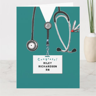 RN-sjuksköterska examens kort