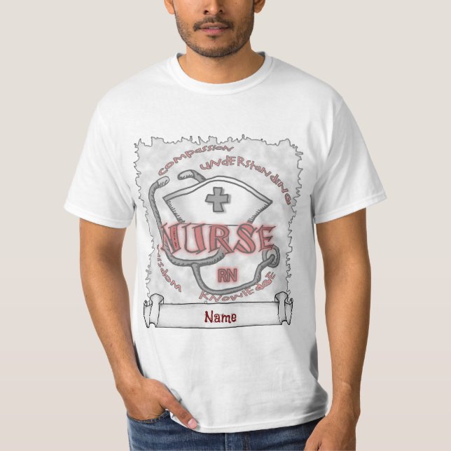 RN sköterskeaxiom T Shirt (Framsida)