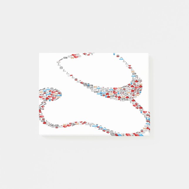 RN Stetoskop Post-it Block (Framsida)