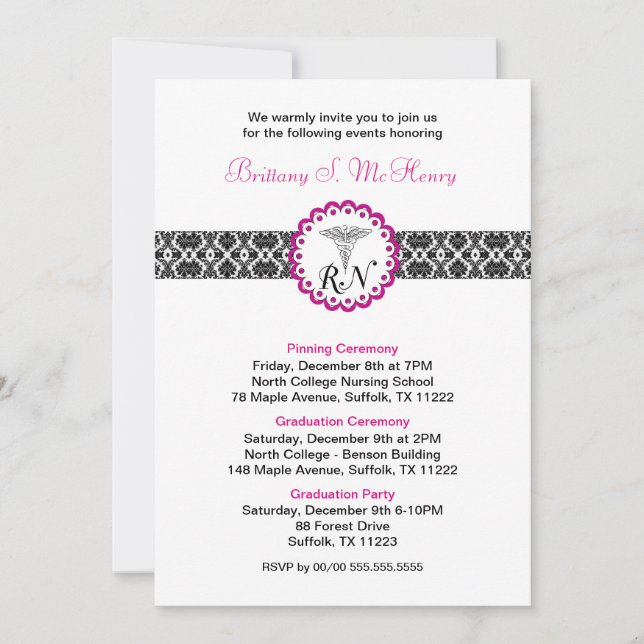 RN Studenten Inbjudan / nypa studentfest (Framsida)