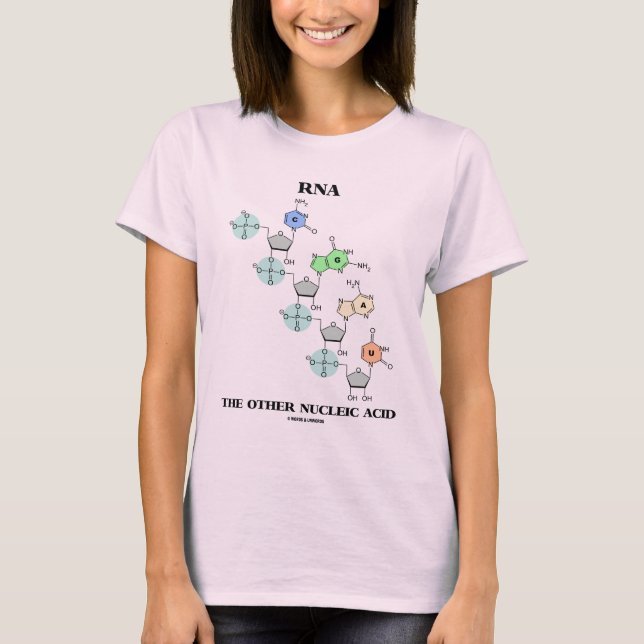 RNA den annan kemiska Nucleic syran (strukturera), T-shirt (Framsida)