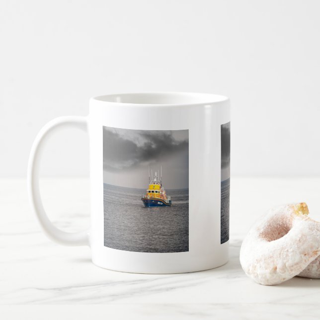 RNLI-livbåt Kaffemugg (Med munk)