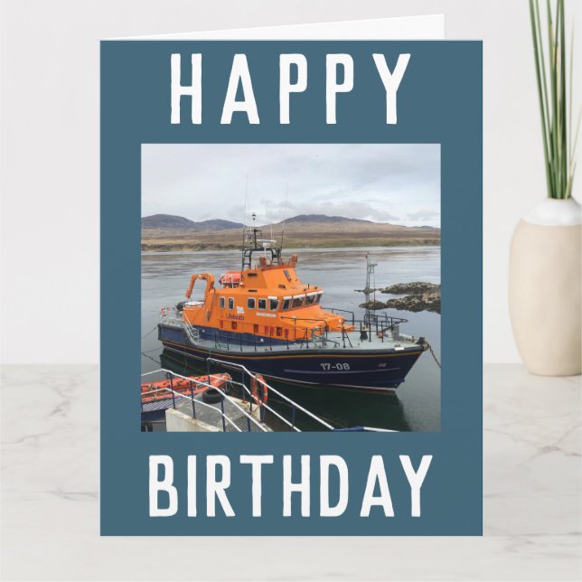 RNLI-livbåten på Isle of Islay, Scotland Card Kort (Framsida)