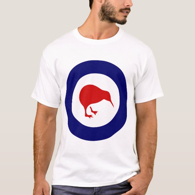 Rnzaf roundel som är nyazeeländsk tee (Framsida)