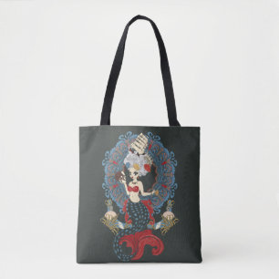 Roс oco sjöjungfru art nouveau tygkasse