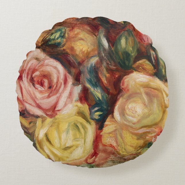 Ro (1912) av Pierre-Auguste Renoir Rund Kudde (Framsidan)