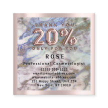 Ro 20 % rabatt Logotyp Hair Blue Rosa Marble