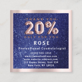 Ro 20 % rabatt Logotyp Hair Lash Glitter Tidsbeställning Kort