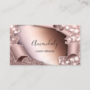 Ro 3D-effektramad Elegant Makeup-Rosa Visitkort
