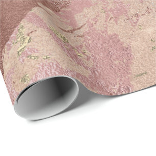  Ro Abstrakt Guld Metalliska marmorstreck Presentpapper