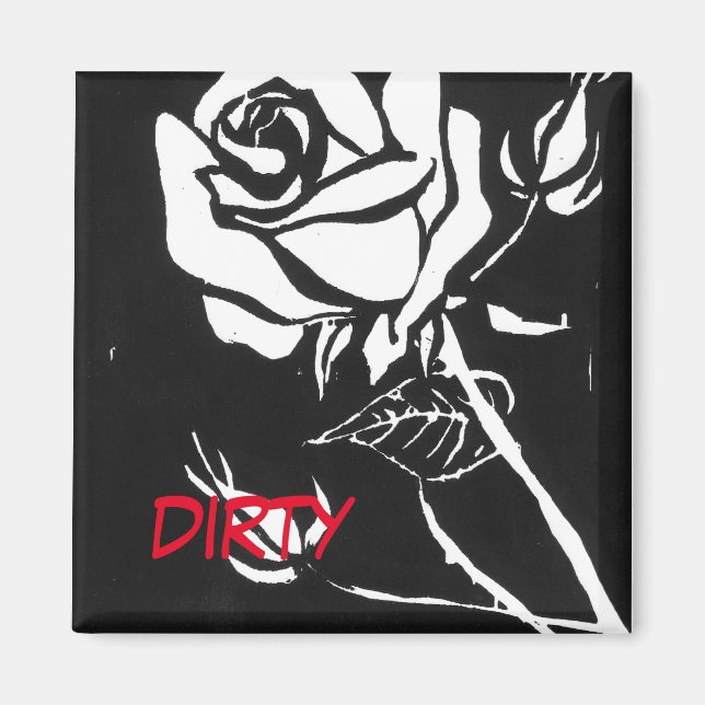 "Ro Alba" Dirty Dishwasher Status Magnet (Framsidan)