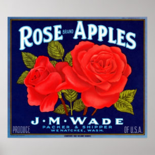 Ro Apples Wenatchee Washington Poster