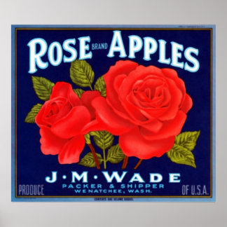 Ro Apples Wenatchee Washington Poster