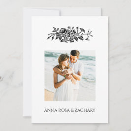 *~* Ro AR6 Victorian QR PHOTO OSA Bröllop Inbjudningar