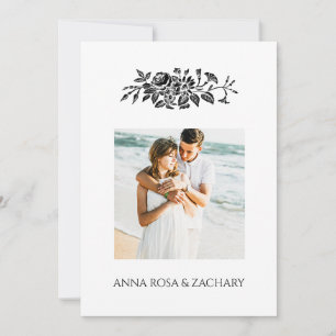 *~* Ro AR6 Victorian QR PHOTO OSA Bröllop Inbjudningar