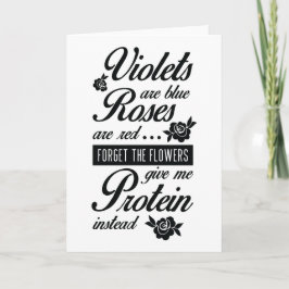 Ro är det röda proteinvalentin kortet för dag helgkort