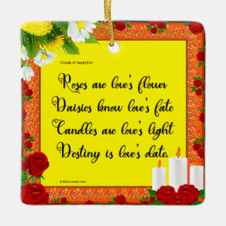 Ro är Kärlek Flower ornament