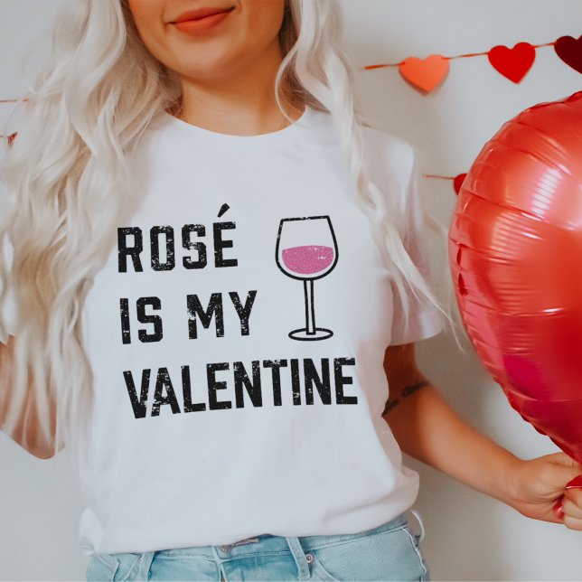Ro är min Valentine | VIN ÄLSKARE T Shirt (Skapare uppladdad)