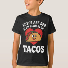 Ro är Red Blah Tacos Funny Alla hjärtans dag