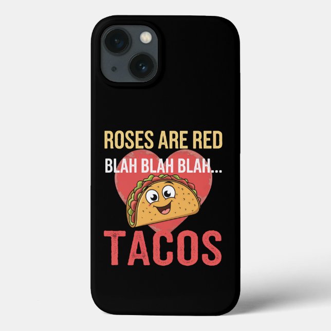 Ro är Red Blah Tacos Valentines day Food Älskare (Baksida)