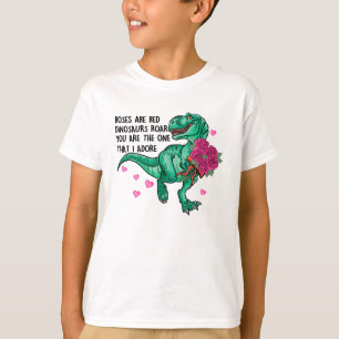 Ro är Red Funny Dinosaur Valentine Day T Shirt