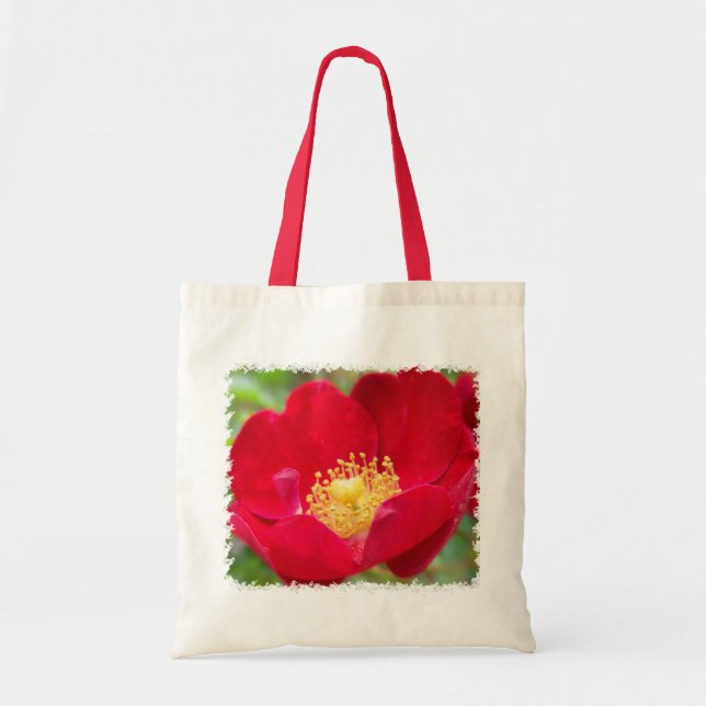 Ro är Red Tote Bag Tygkasse (Framsidan)