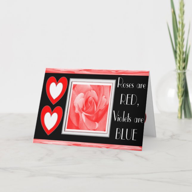 Ro är RED Violets BLUE.. Helgkort (Framsida)