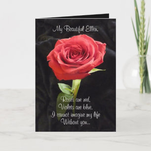 Ro är Red Will You Marry Personlig Frieri Kort