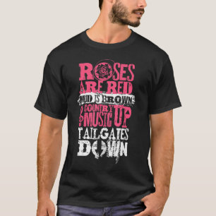 Ro är röd lera, brunt land musik upp svan g t shirt