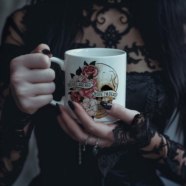 Ro är Röda Valentineser Jumbo Mugg (Skapare uppladdad)