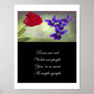 Ro är röda, Violets är purpurfärgade Poster