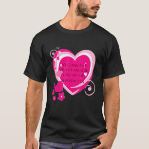 Ro är rödviolett... är blå i Kärlek mitt hjärta T Shirt