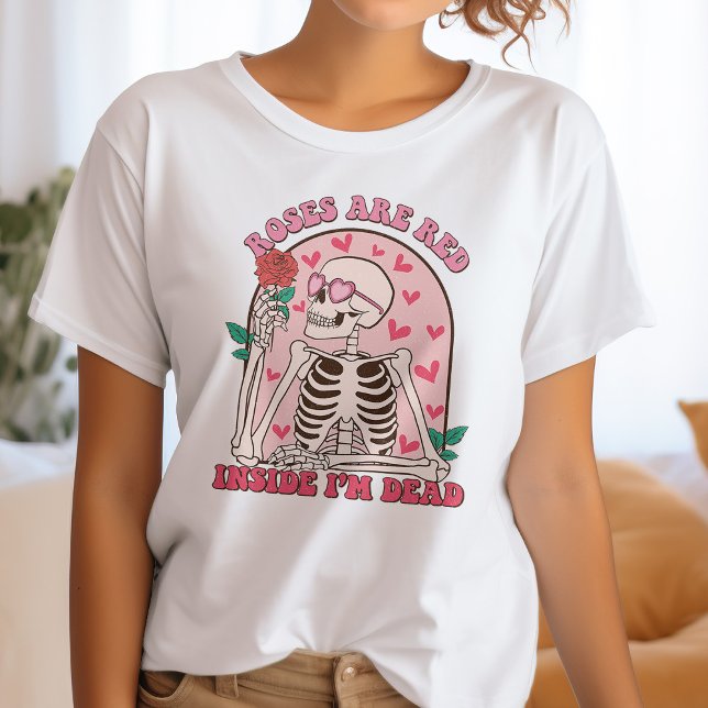 Ro är rött, insidan är död Anti alla hjärtans dag T Shirt (Skapare uppladdad)